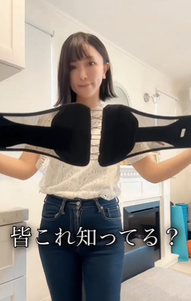 女性でもラクに締められる。